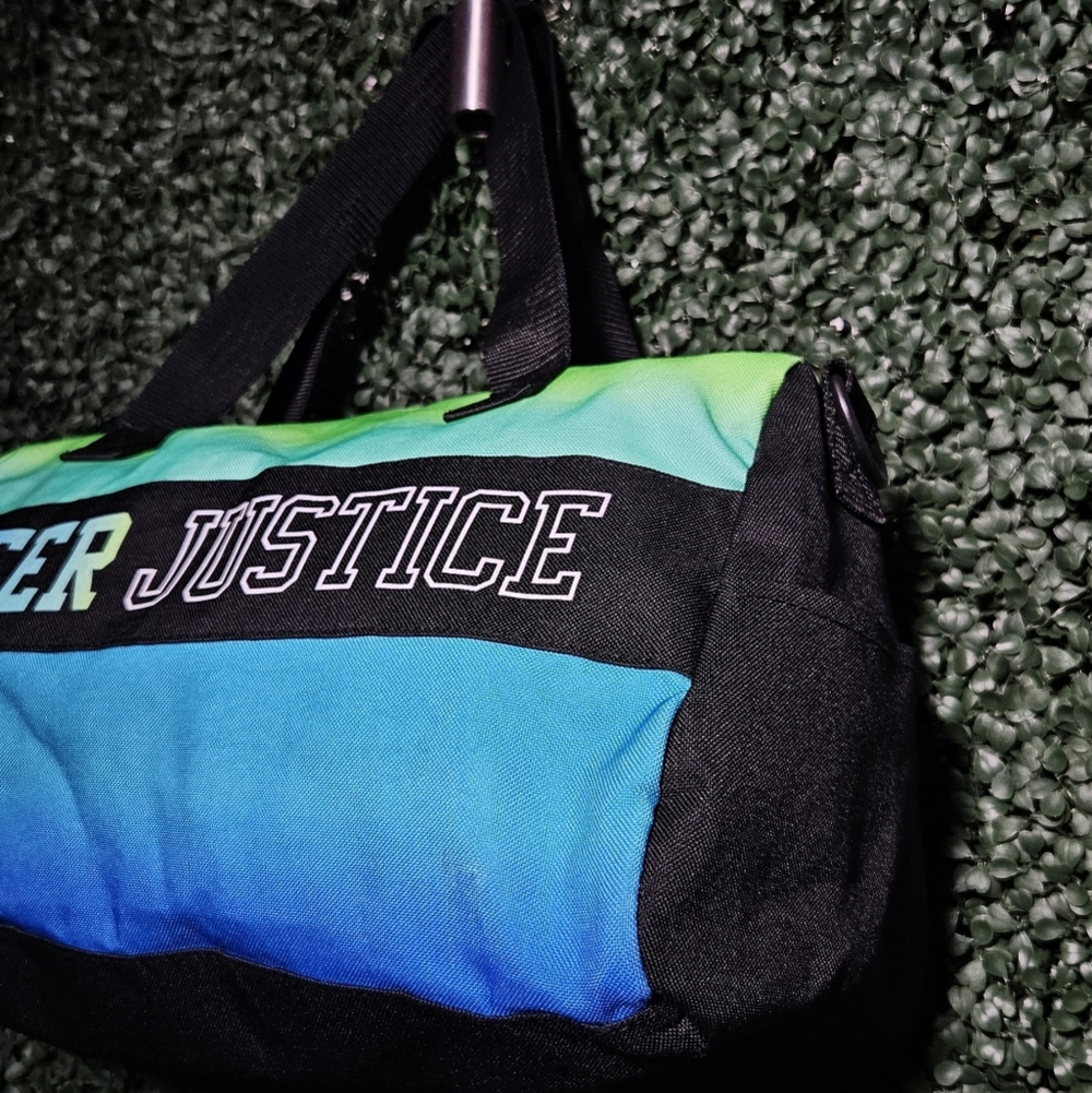 Justice Cheer Bag - Green and Blue Tote Bag - Picture 5 of 10